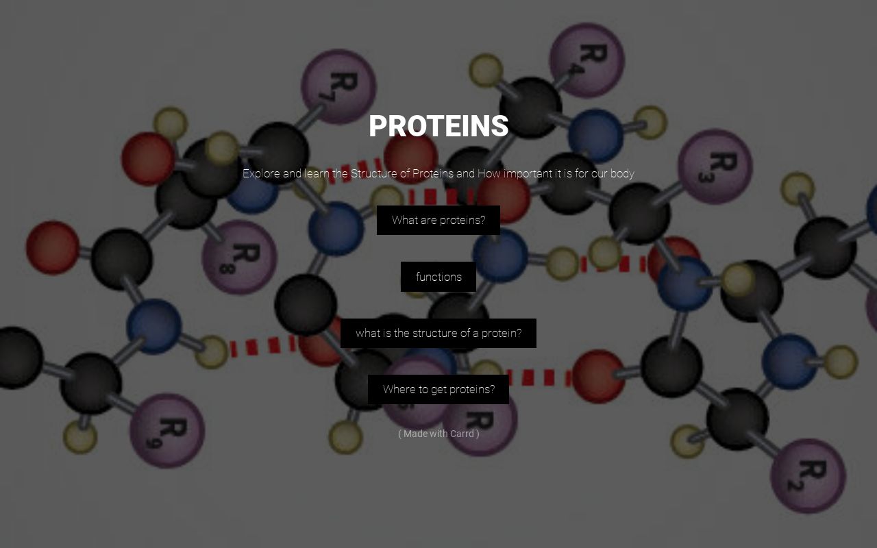 Carrd profile picture for @proteins